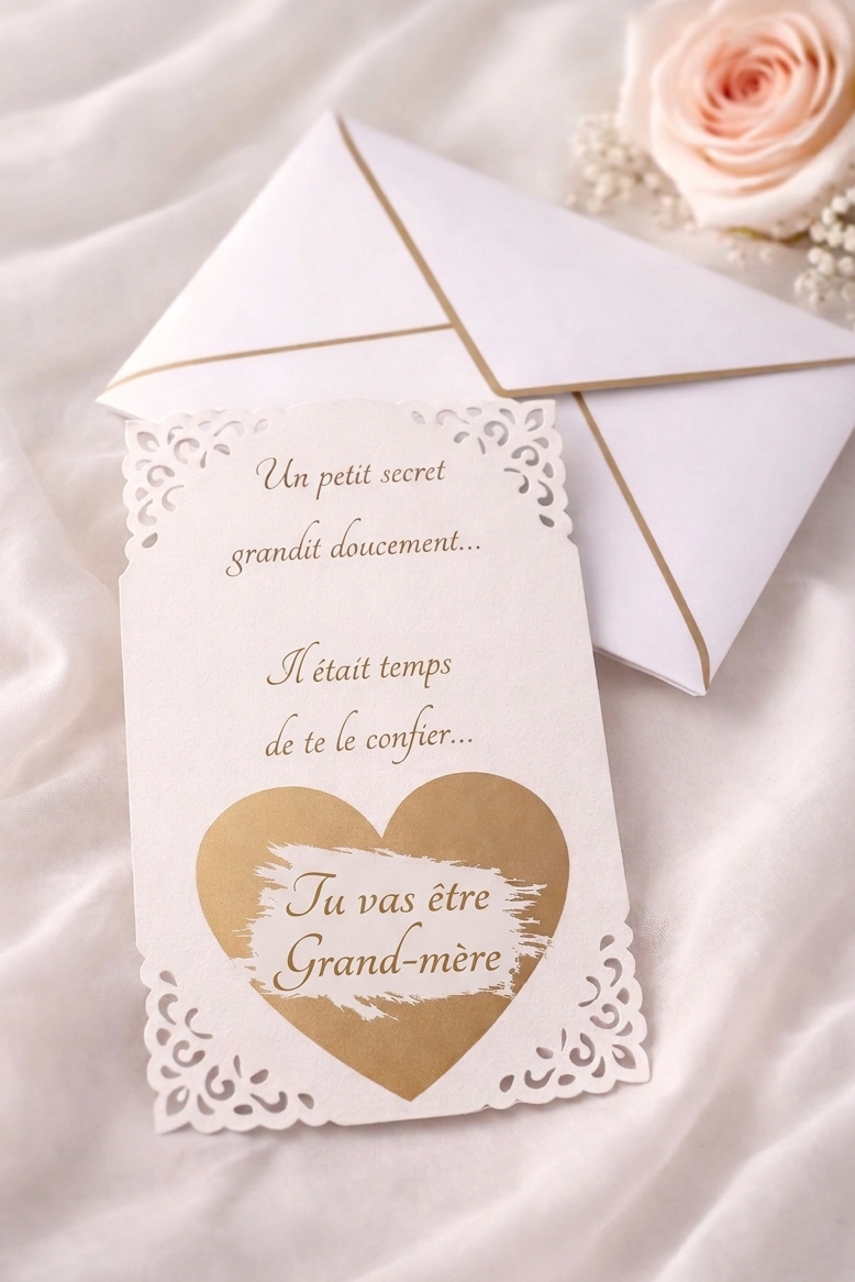 Carte "Petit secret" au coeur à gratter