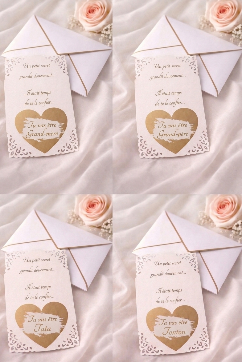 Carte "Petit secret" au coeur à gratter