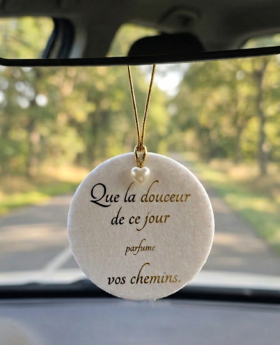 Sent-bon Voiture Personnalisé en Feutrine- Elégance et Douceur